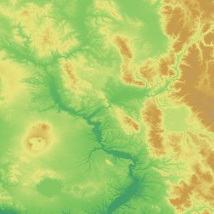 SRTM Italy color