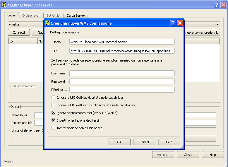 QGIS WMS connection #1